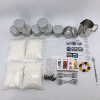 DIY κιτ κατασκευής κεριών αρωματοθεραπείας - κερί παραφίνης, χειροποίητο, κεριά σε κύπελλο σχήματος