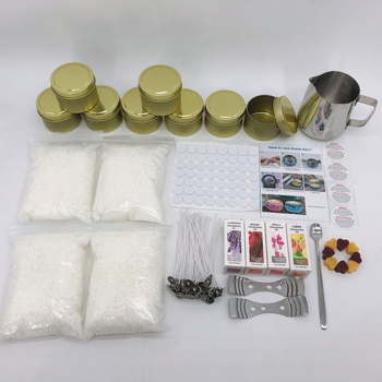 DIY κιτ κατασκευής κεριών αρωματοθεραπείας - κερί παραφίνης, χειροποίητο, κεριά σε κύπελλο σχήματος