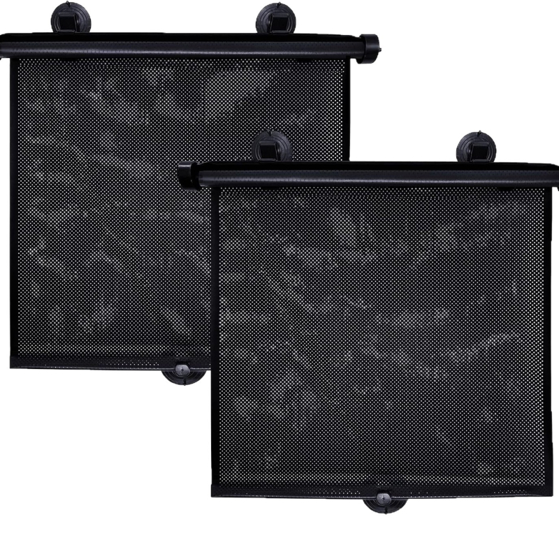 Автомобилен прозорец слънцезащитник за бебета, деца и домашни любимци, PVC, вакуумно закрепване, скандинавски стил, едноцветен дизайн