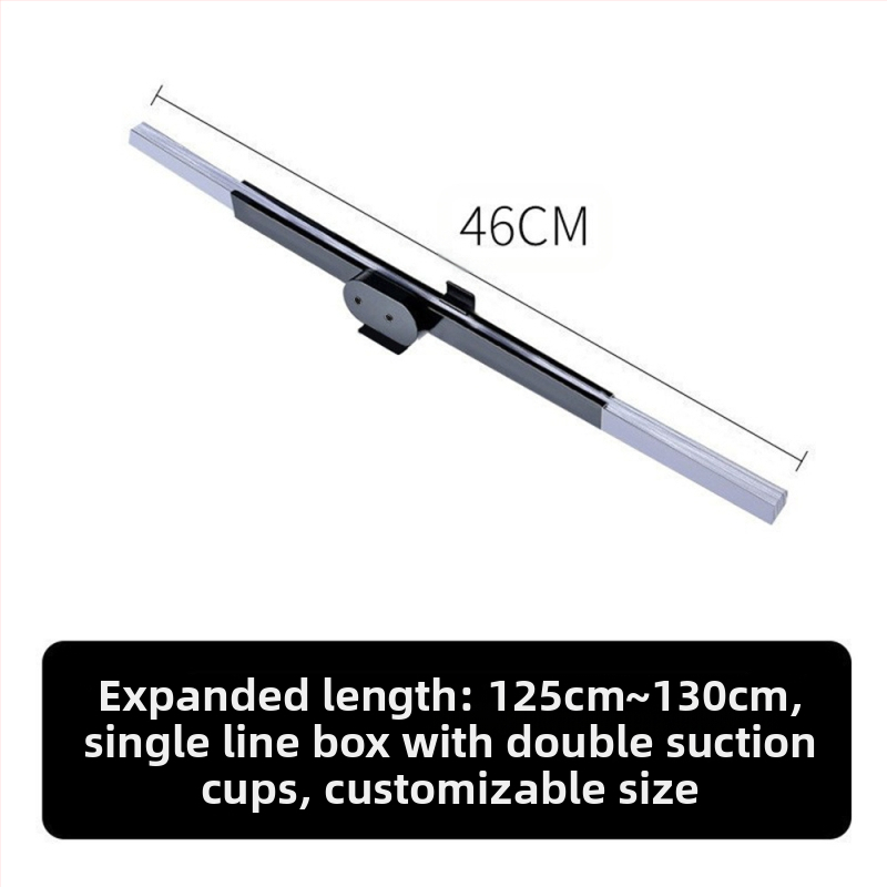 Automobilová teleskopická skladacia slnečná clona do okien, s aluminizovanou fóliou, univerzálne použitie, pruhovaný vzor, inštalácia zapínaním