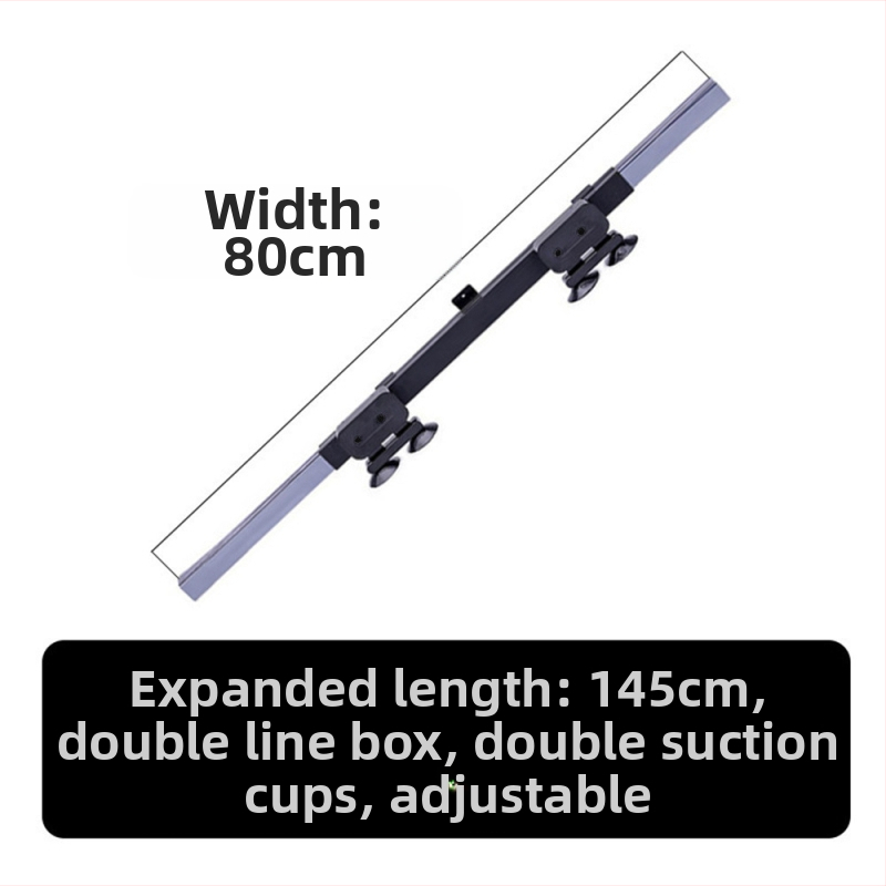 Automobilová teleskopická skladacia slnečná clona do okien, s aluminizovanou fóliou, univerzálne použitie, pruhovaný vzor, inštalácia zapínaním