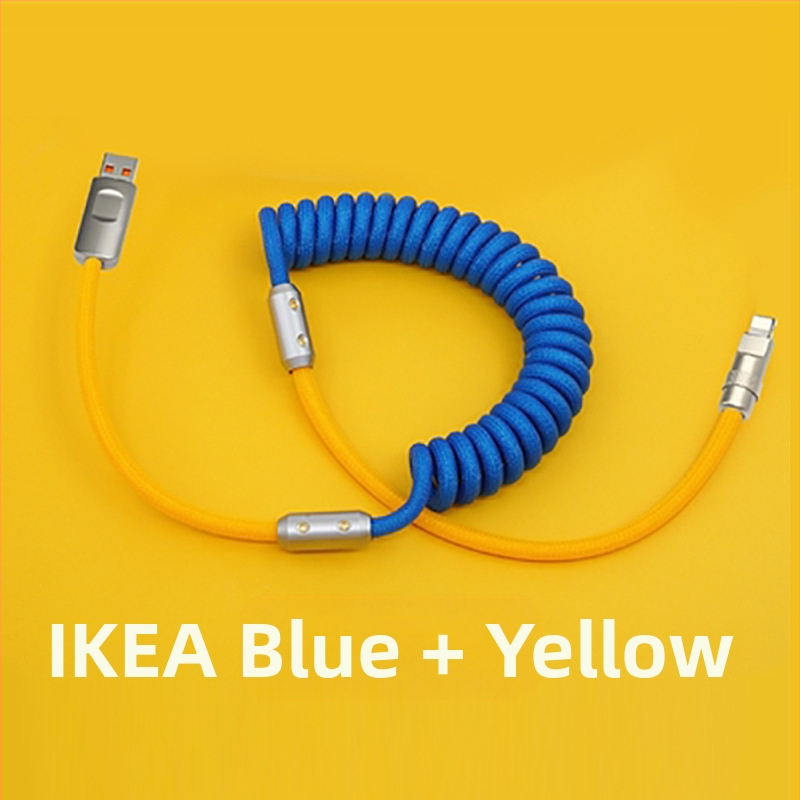 Xinyan Apple PD nabíjací kábel pre iPhone 14 – Viac rozhraní: Lightning, USB-C, Micro USB, Mini USB; Pletený kábel, 120W rýchle nabíjanie