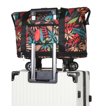 Τσάντα ταξιδιού με πανταχού τροχούς, διπλού επιπέδου σχεδιασμός, χωρητικότητα κάτω από 20 L, αδιάβροχη, διαχωρισμός υγρών-ξηρών