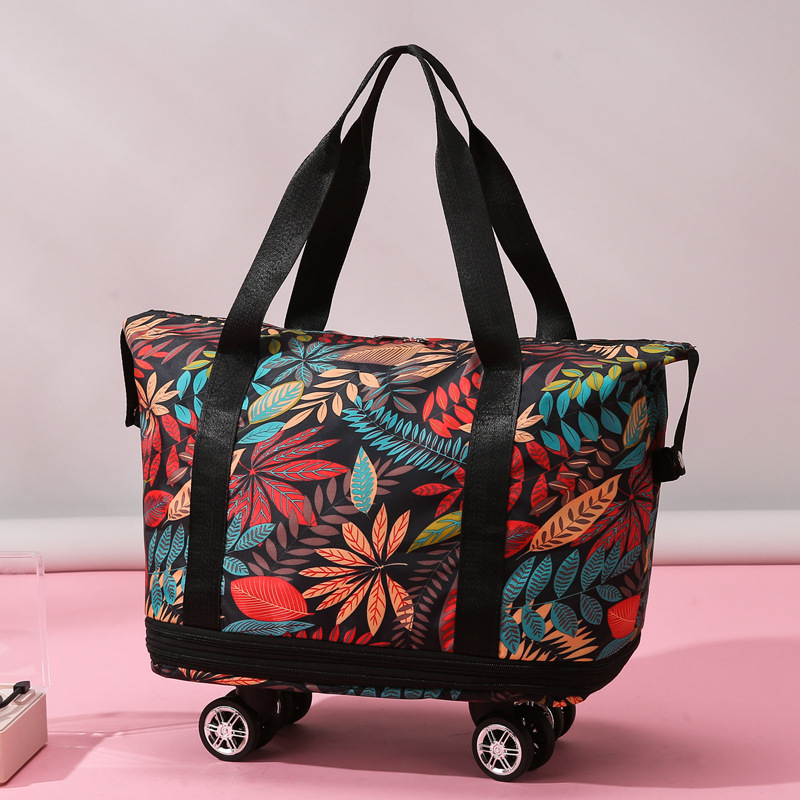 Putna torba s univerzalnim kotačićima, dvostruki sloj dizajn, kapacitet ispod 20 L, vodootporna, odjeljak suho/mokro