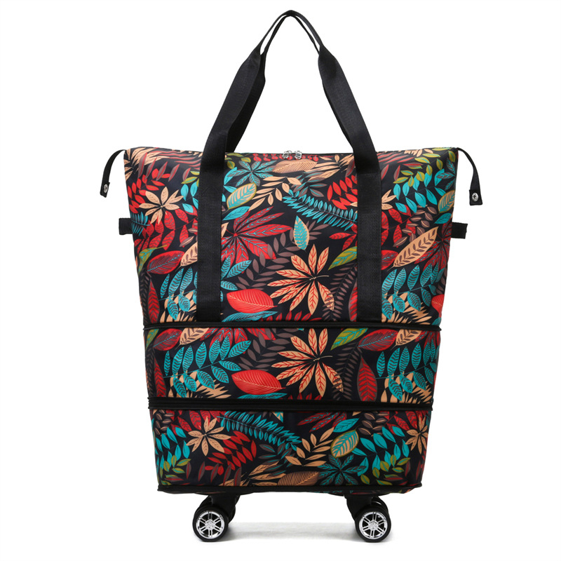 Putna torba s univerzalnim kotačićima, dvostruki sloj dizajn, kapacitet ispod 20 L, vodootporna, odjeljak suho/mokro