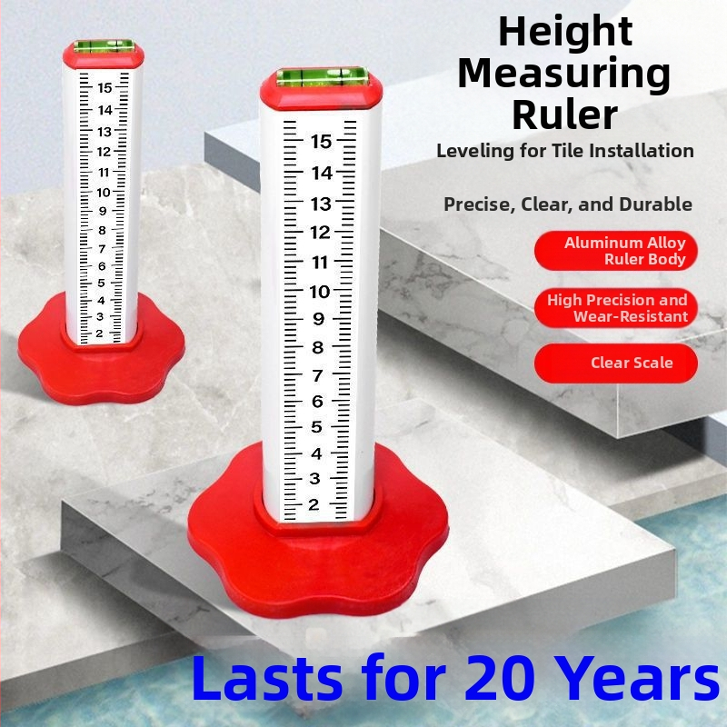 Четиристранен алуминиев сплав нивелиращ и хоризонтален позициониращ измервател за зидария и облицовка