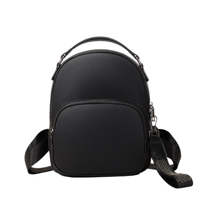 Ženski ruksak, gradski minimalistički stil, PU materijal, zatvaranje na zip, vodootporan i otporan na habanje, unutarnja džep sa zatvaračem