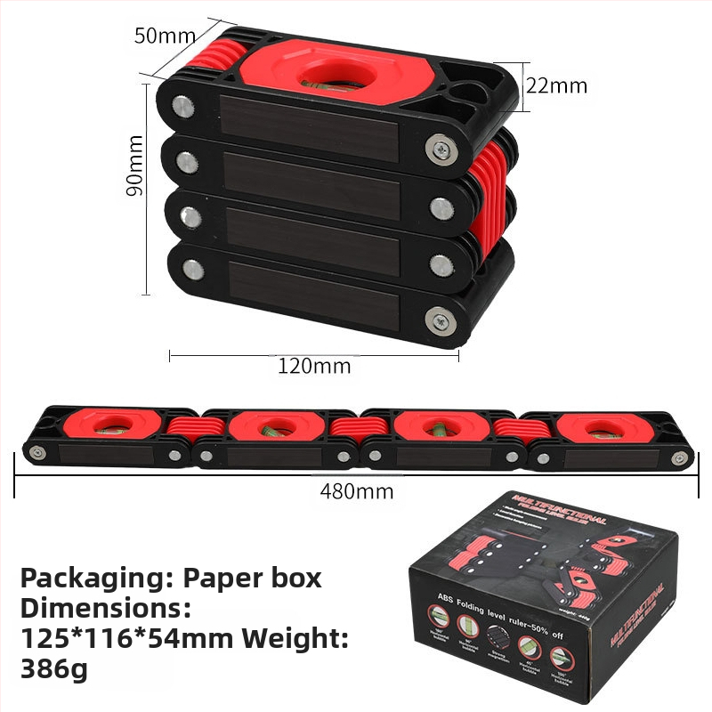 Високопрецизен сгъваем нивелир-измервател за дървообработване, магнитен ъгломер, многофункционален измервателен инструмент