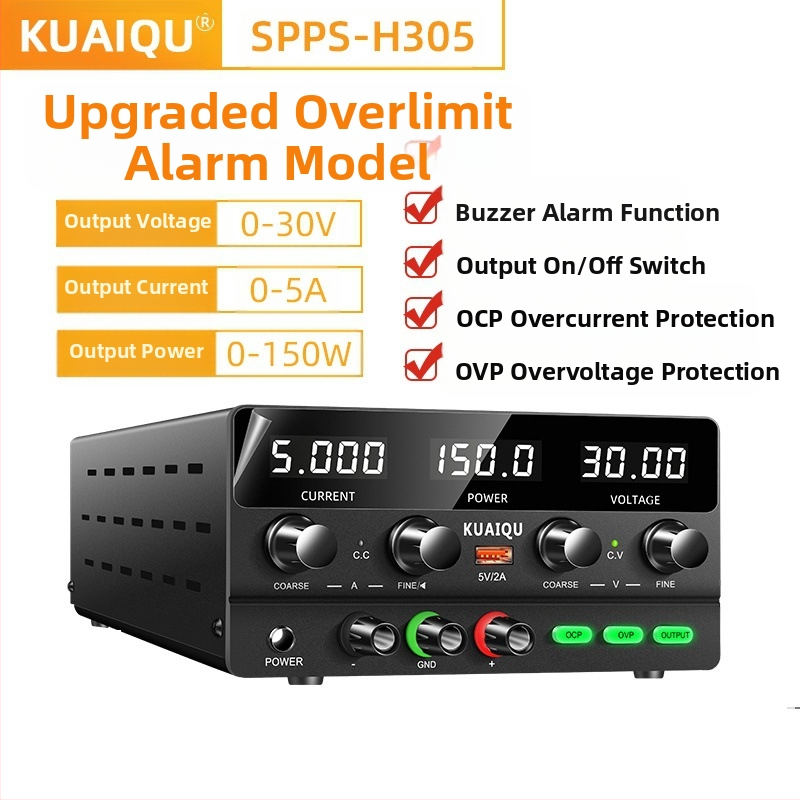 SPPS-H305 Τροφοδοτικό συνεχούς ρεύματος με ρυθμιζόμενη έξοδο, 240W, εύρος τάσης έως 30V/60V/100V