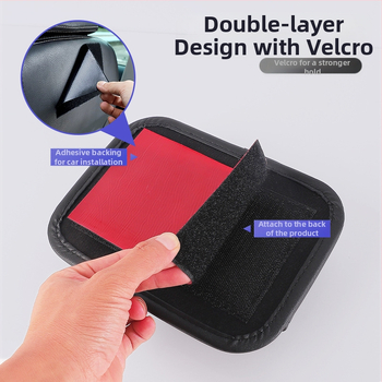 Κολλητή θήκη αποθήκευσης αυτοκινήτου για κεντρική κονσόλα και χώρο ανάμεσα στα καθίσματα — δέρμα, αδιάβροχη, διπλώνεται, προσαρμόσιμη (600 ml χωρητικότητα)