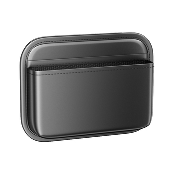 Κολλητή θήκη αποθήκευσης αυτοκινήτου για κεντρική κονσόλα και χώρο ανάμεσα στα καθίσματα — δέρμα, αδιάβροχη, διπλώνεται, προσαρμόσιμη (600 ml χωρητικότητα)