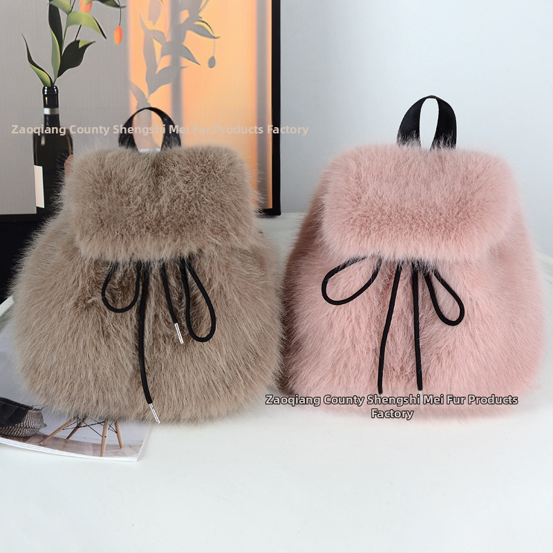 Plyšová dámska taška typu vedro, veľká kapacita, zapínanie na šnúrku, vertikálny štvorcový tvar, bez podšívky, na denné nosenie