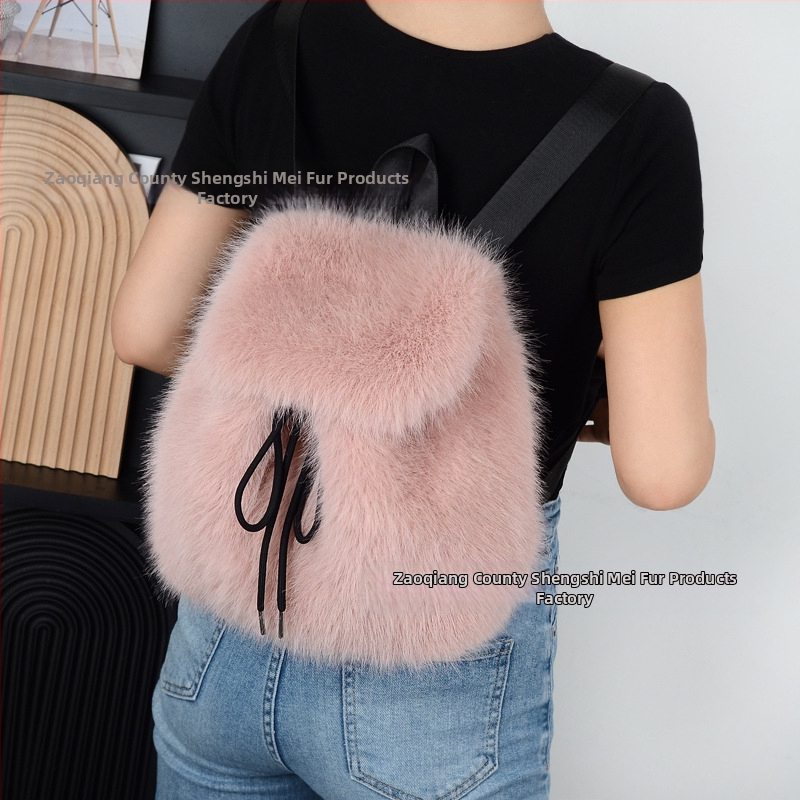 Plyšová dámska taška typu vedro, veľká kapacita, zapínanie na šnúrku, vertikálny štvorcový tvar, bez podšívky, na denné nosenie