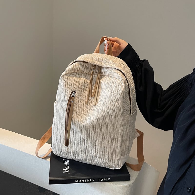 Gradski minimalistički ultralagani vodootporni ruksak od najlona, za svakodnevnu uporabu, zatvarač, unutarnja pretinica za telefon (Proljeće 2025)