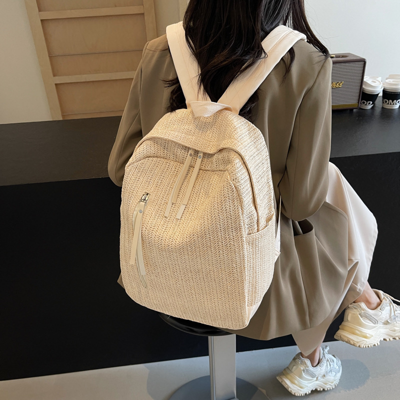 Gradski minimalistički ultralagani vodootporni ruksak od najlona, za svakodnevnu uporabu, zatvarač, unutarnja pretinica za telefon (Proljeće 2025)