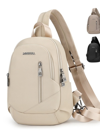 Ženska crossbody torba od Oxford tkanine, vertikalni kvadratni oblik, zatvarač, poliester podstava, džep za mobitel