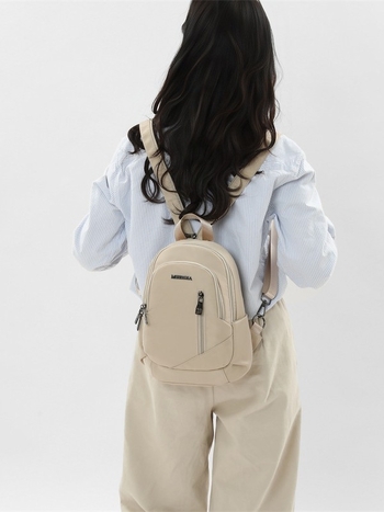 Ženska crossbody torba od Oxford tkanine, vertikalni kvadratni oblik, zatvarač, poliester podstava, džep za mobitel