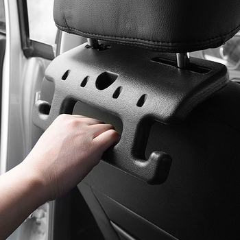 Άγκιστρο πίσω καθίσματος αυτοκινήτου με διπλό γάντζο – πολυλειτουργικό εσωτερικό αξεσουάρ, πλαστικό