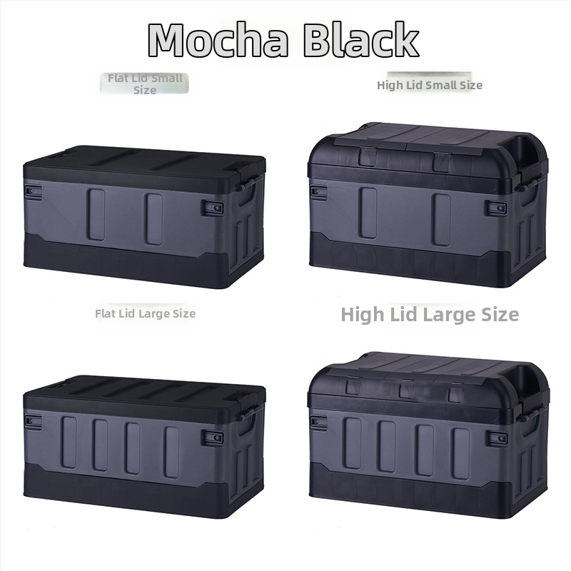 Veľká skladacia krabica do batožinového priestoru auta, objem 60–70 L, PP plast, viacúčelová, odolná voči prachu