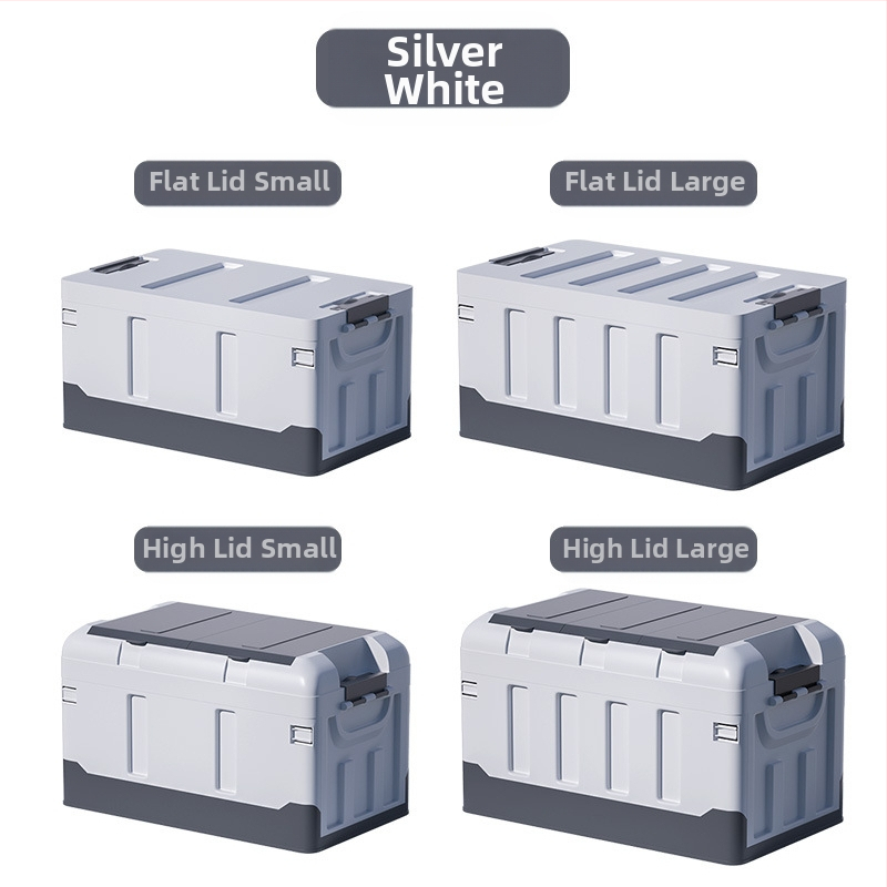 Veľká skladacia krabica do batožinového priestoru auta, objem 60–70 L, PP plast, viacúčelová, odolná voči prachu