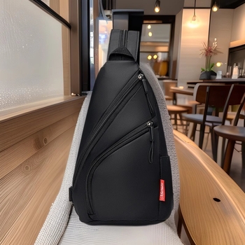 Rucsac unisex cu trei moduri de purtare, țesătură rezistentă, căptușeală poliester, închidere cu fermoar, buzunare interioare cu fermoar și buzunar pentru telefon, primăvara 2025