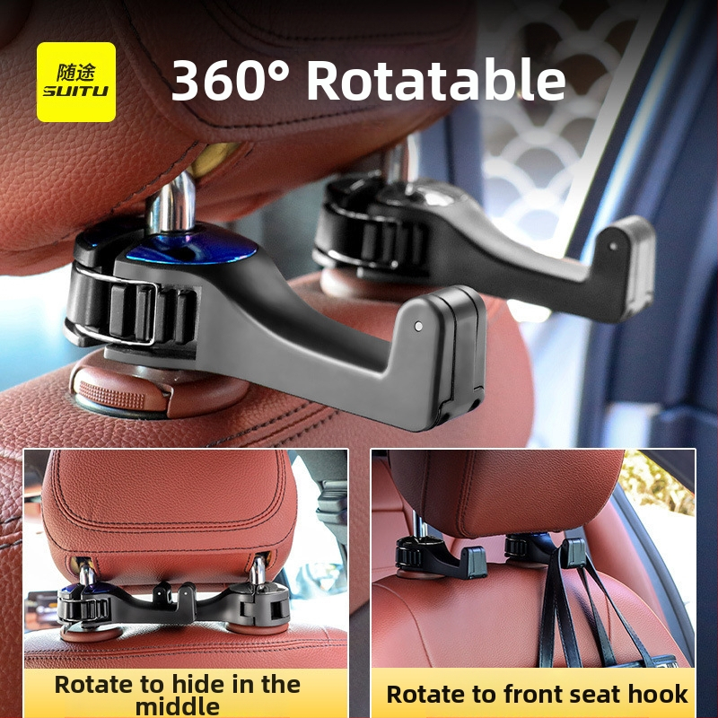 Háčik do auta na zadné sedadlo s držiakom na telefón — ABS (Značka: Shunwei; Model: Car hook; Typ: Hook; Materiál: ABS; Logo tlačené: OK)