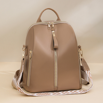 Unisex PU ranac za putovanja i školu, kapacitet ispod 20 L, prozračan i olakšava teret, gradski minimalistički stil