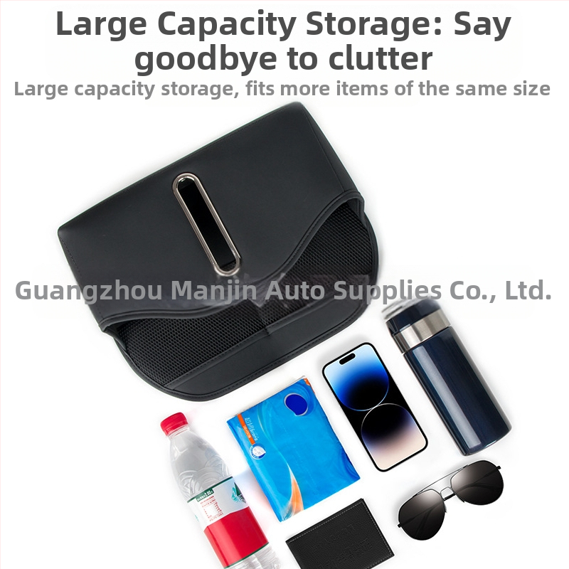 Kožená taška na uloženie na operadle sedadla auta, vodotesná, na zavesenie, univerzálna kompatibilita.