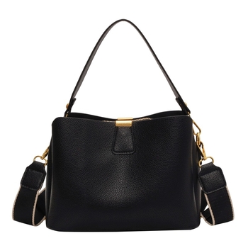 Bucket torba, PU materijal, gradski jednostavan stil, zatvaranje zipom, podstava od sintetičke kože, jedna naramenica, za svakodnevnu uporabu