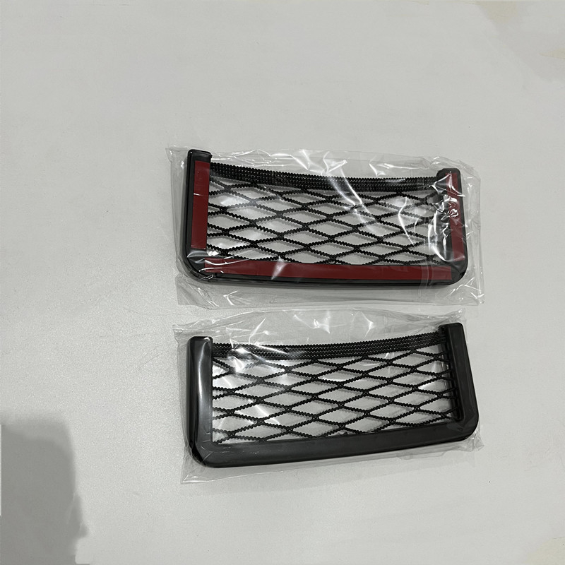 Unutarnja džep za pohranu u automobilu s mrežicom, ljepilo fiksirano, univerzalni elastični dizajn, ABS plastika