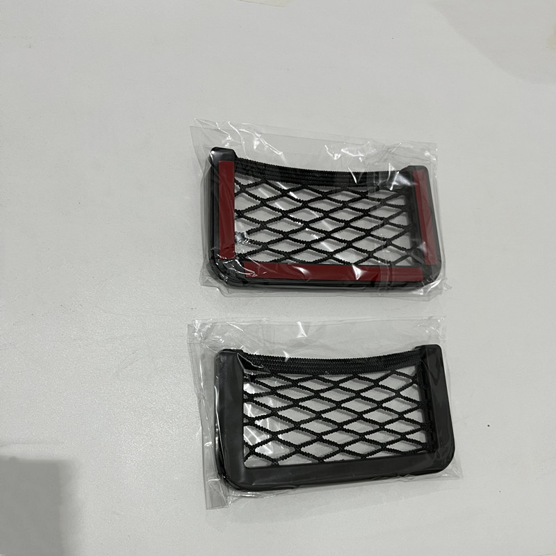 Unutarnja džep za pohranu u automobilu s mrežicom, ljepilo fiksirano, univerzalni elastični dizajn, ABS plastika
