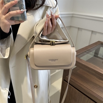 PU kutijasta torba s zatvaranjem, gradski minimalistički dizajn, džep za telefon, podstava od poliester