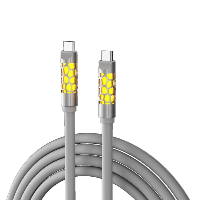 Aromaterapijski USB-C auto kabl za podatke, silikon, jedna glava, brzo punjenje 240W