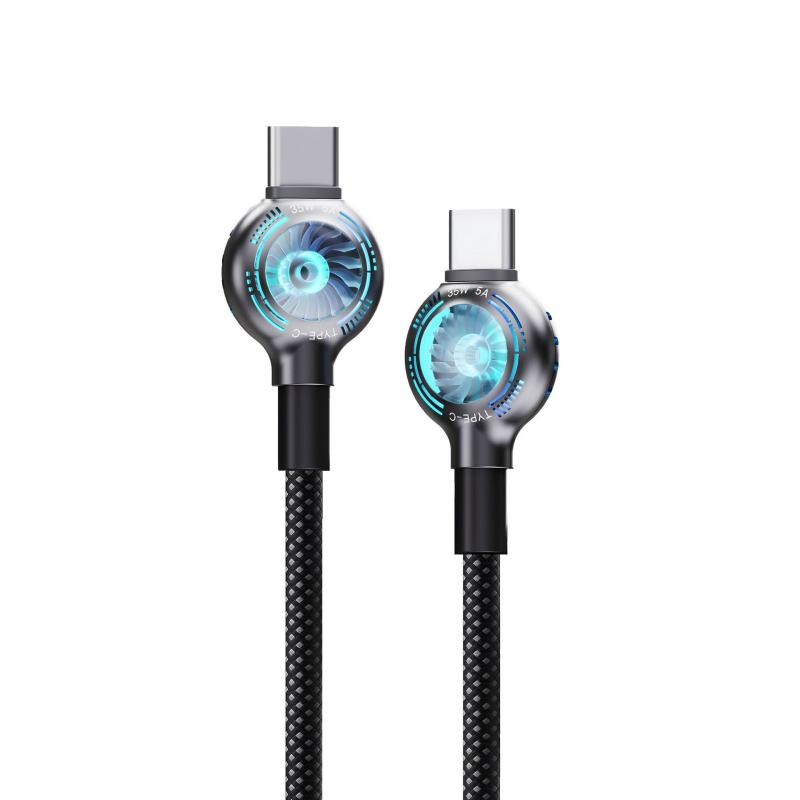 Aromaterapijski USB-C auto kabl za podatke, silikon, jedna glava, brzo punjenje 240W