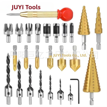 26-частен комплект дърводелски свредла: пагода свредло, центровач, дърводелско триостро свредло