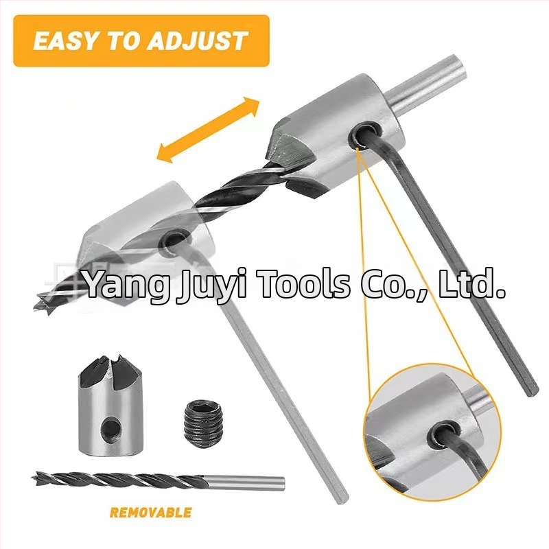 26-частен комплект дърводелски свредла: пагода свредло, центровач, дърводелско триостро свредло