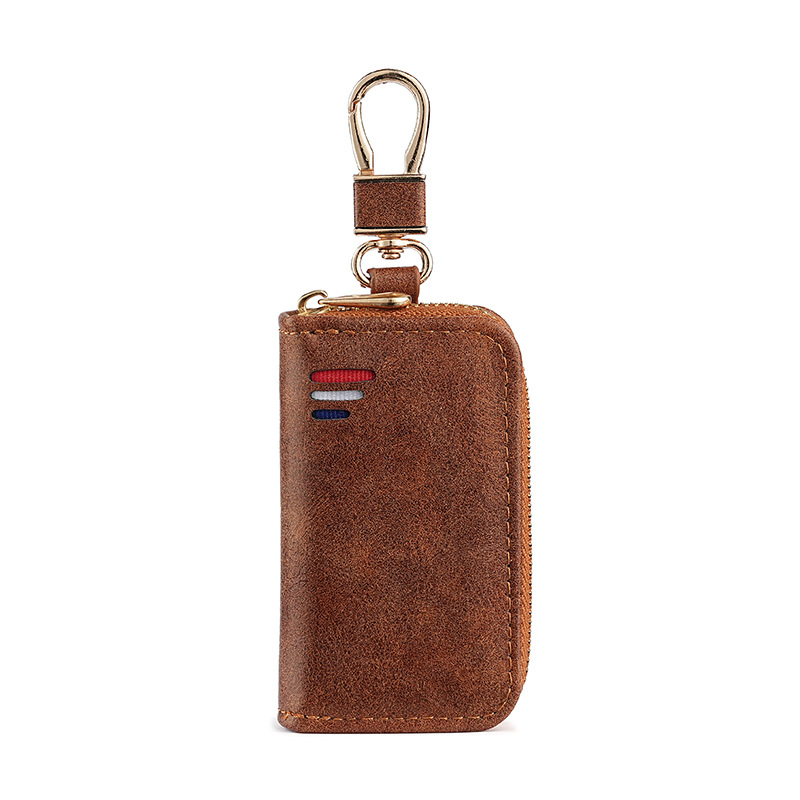 PU kožna futrola za automobilni ključ s preklopnim dizajnom, podstava od sintetičke kože, unisex, stil poslovne elite