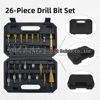 26-частен комплект битове за дървообработване: фаскиращи битове, центриращ удар и пагода битове