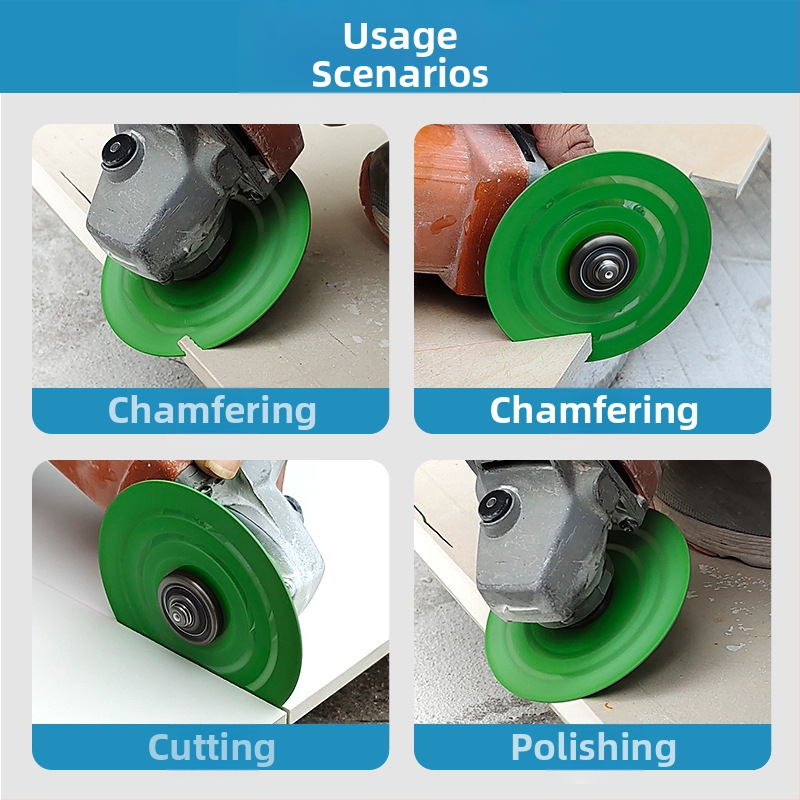 Диамантен шлайф диск за керамични плочи – 45° фаска, кос разрез, обработка на ръбове, наноподложка