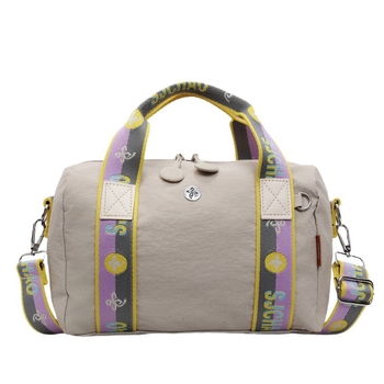 Torba preko ramena u obliku jastuka — gradski stil, najlon materijal, poliesterska podstava, zatvaranje na zip, unutarnja džep na zip