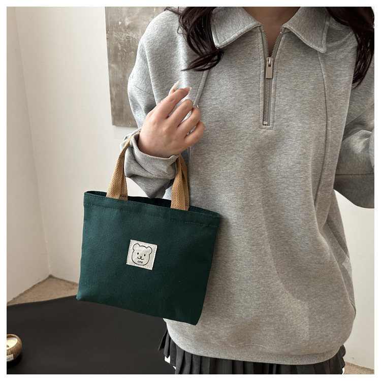 Platnena tote torba sa zipom, bez podstave, vodoravni kvadratni oblik, unutarnja džep za telefon