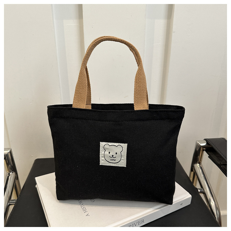 Platnena tote torba sa zipom, bez podstave, vodoravni kvadratni oblik, unutarnja džep za telefon