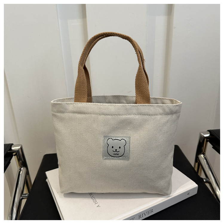 Platnena tote torba sa zipom, bez podstave, vodoravni kvadratni oblik, unutarnja džep za telefon