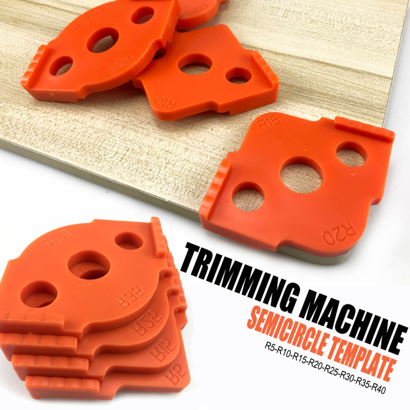 Pozicionačná forma na zaoblený roh pre spracovanie dreva, polkruhový vodič uhla, súprava 4 diely