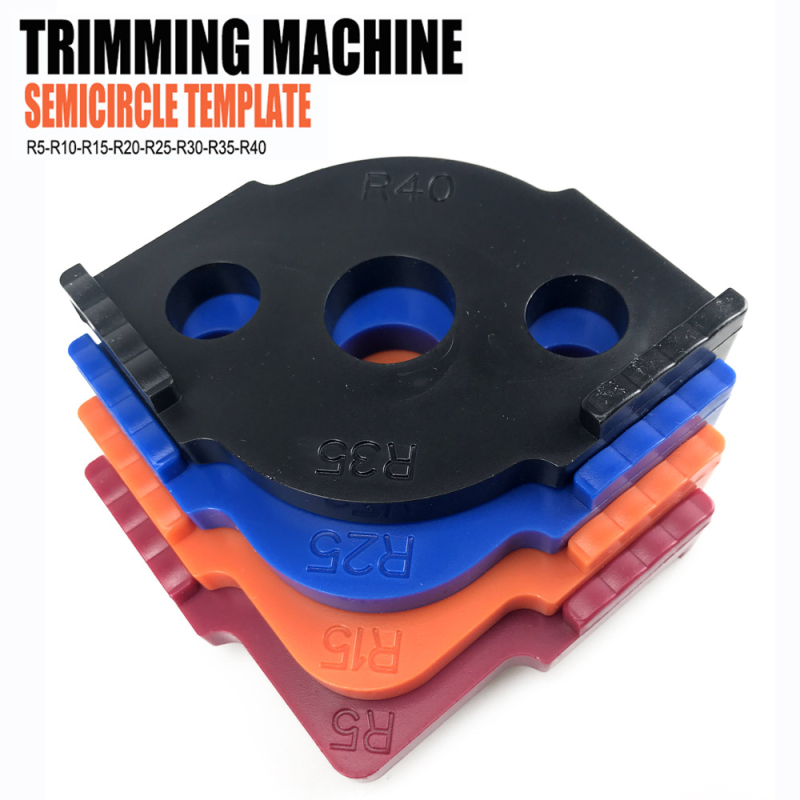 Pozicionačná forma na zaoblený roh pre spracovanie dreva, polkruhový vodič uhla, súprava 4 diely