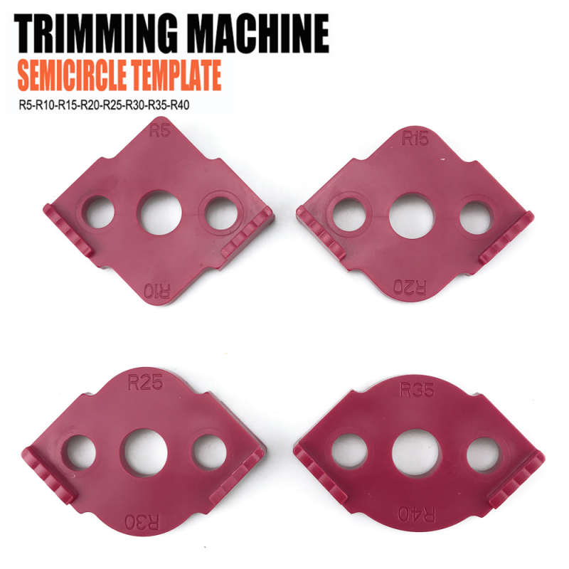 Pozicionačná forma na zaoblený roh pre spracovanie dreva, polkruhový vodič uhla, súprava 4 diely