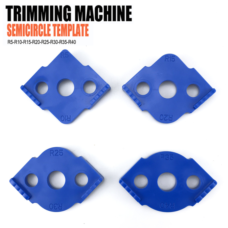 Pozicionačná forma na zaoblený roh pre spracovanie dreva, polkruhový vodič uhla, súprava 4 diely