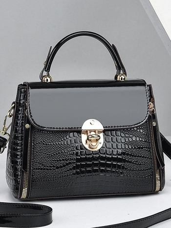 Geantă de damă din PU, formă de găleată, închidere cu fermoar, căptușeală din nylon, compartimente interioare: buzunar secret cu fermoar, buzunar pentru telefon, buzunar interior cu fermoar