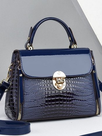 Geantă de damă din PU, formă de găleată, închidere cu fermoar, căptușeală din nylon, compartimente interioare: buzunar secret cu fermoar, buzunar pentru telefon, buzunar interior cu fermoar