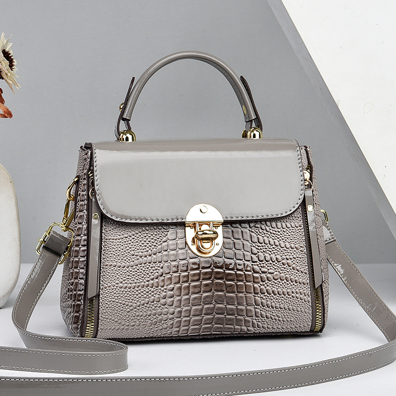 Geantă de damă din PU, formă de găleată, închidere cu fermoar, căptușeală din nylon, compartimente interioare: buzunar secret cu fermoar, buzunar pentru telefon, buzunar interior cu fermoar